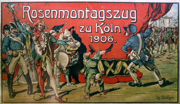 Affiche du Rosenmontag de Koeln de 1906, Joseph Stolzen